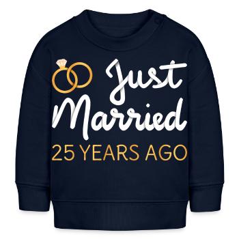 Gerade vor 25 Jahren geheiratet IV - Baby Organic Sweatshirt Baby Changer von Stanley/Stella - Navy - Vorne