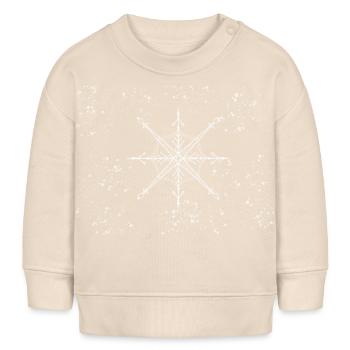 Flocon de neige - Sweat bébé bio Stanley/Stella - écru doux - Devant