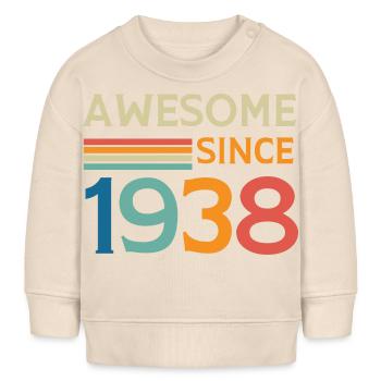 Awesome since 1938 - Baby Sweatshirt by Stanley/Stella - soft Ecru - Front