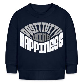 Positivité uniquement - Sweat bébé bio Stanley/Stella - bleu marine - Devant