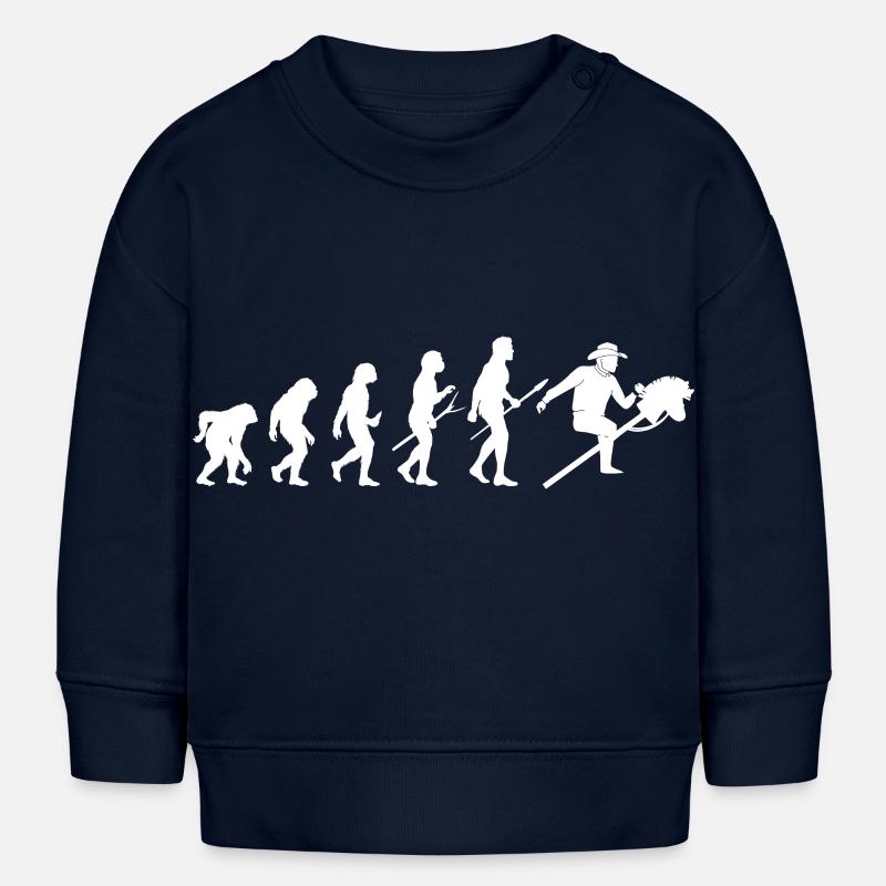 Hobbyhorse Evolution Hobby Horsing - Sweat bébé bio Stanley/Stella - bleu marine