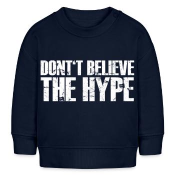 ne croyez pas le * $%! *: blanc - Sweat bébé bio Stanley/Stella - bleu marine - Devant
