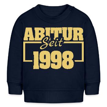 Abiturient 1998 - Baby Organic Sweatshirt Baby Changer von Stanley/Stella - Navy - Vorne