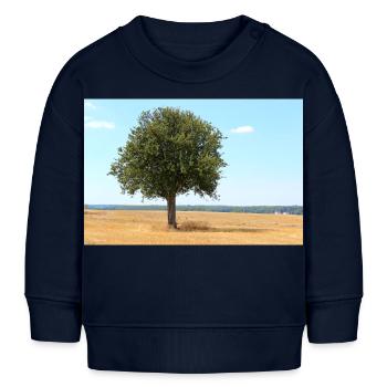 Baum, Umwelt, Natur - Baby Organic Sweatshirt Baby Changer von Stanley/Stella - Navy - Vorne