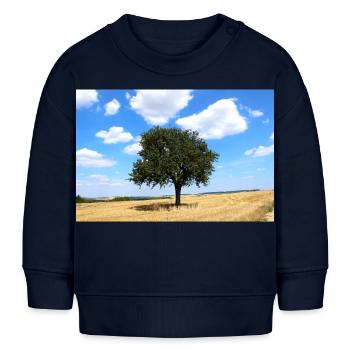 Baum, Umwelt, Natur - Baby Organic Sweatshirt Baby Changer von Stanley/Stella - Navy - Vorne