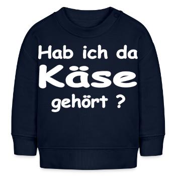 Käse - Baby Organic Sweatshirt Baby Changer von Stanley/Stella - Navy - Vorne