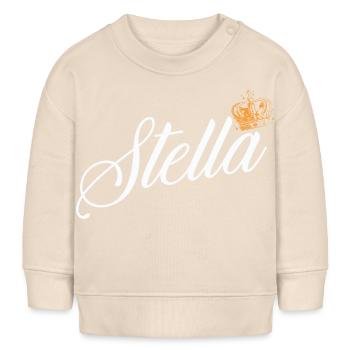 Stella Nom pour Femme Enfant Tout-petit - Stella - Sweat bébé bio Stanley/Stella - écru doux - Devant