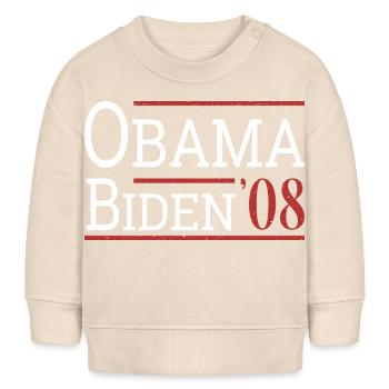 Vintage Barack Obama Joe Biden 2008 I - Sweat bébé bio Stanley/Stella - écru doux - Devant
