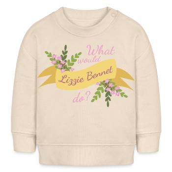 Que ferait Lizzie Bennet ? Ii - Sweat bébé bio Stanley/Stella - écru doux - Devant