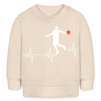 Basketball - Baby Organic Sweatshirt Baby Changer von Stanley/Stella - Natur - Vorne