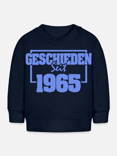 Geschieden 1965 - Baby Organic Sweatshirt Baby Changer von Stanley/Stella - Navy