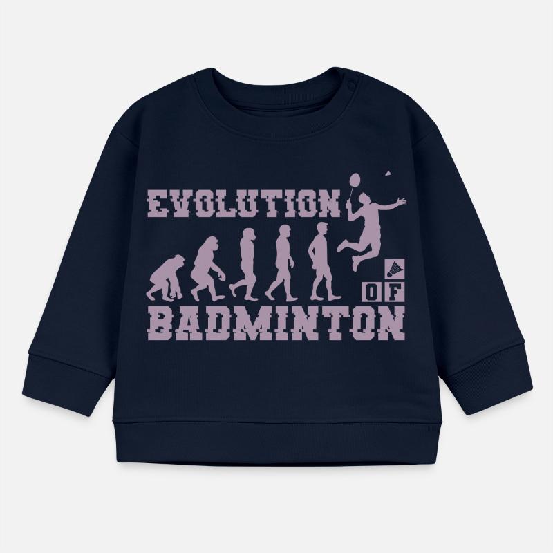 Badminton Evolution Silhouette Sweat bébé bio Stanley/Stella