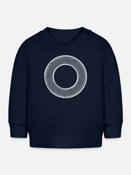 Geometrische Kunst - Baby Organic Sweatshirt Baby Changer von Stanley/Stella - Navy