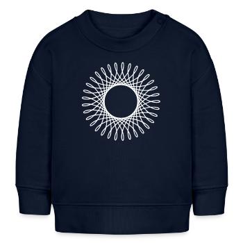Art géométrique - Sweat bébé bio Stanley/Stella - bleu marine - Devant