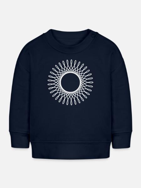 Geometrische Kunst - Baby Organic Sweatshirt Baby Changer von Stanley/Stella - Navy