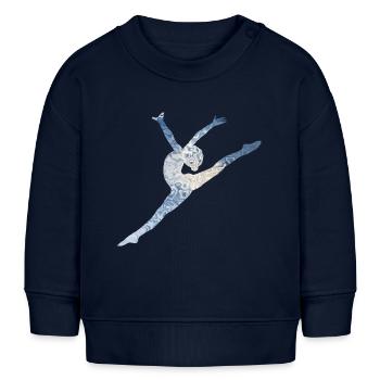 Ballett Sprung - Baby Organic Sweatshirt Baby Changer von Stanley/Stella - Navy - Vorne