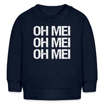 OH MEI - Sweat bébé bio Stanley/Stella - bleu marine - Devant