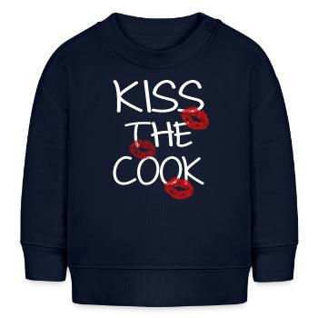 KISS THE COOK - Sweat bébé bio Stanley/Stella - bleu marine - Devant