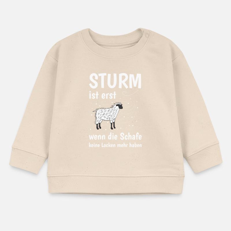 Storm is only when the sheep have no curls Baby Sweatshirt by Stanley/Stella