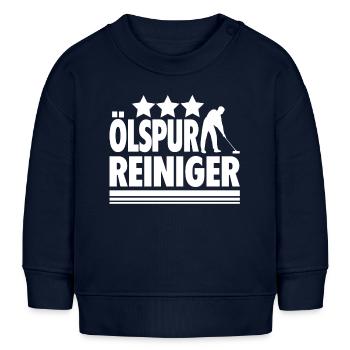 ÖLSPUR REINIGER 3 STERNE FEUERWEHR - Baby Organic Sweatshirt Baby Changer von Stanley/Stella - Navy - Vorne