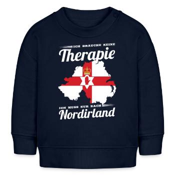 Nordirland T-Shirt Ich brauche keine Therapie - Baby Organic Sweatshirt Baby Changer von Stanley/Stella - Navy - Vorne