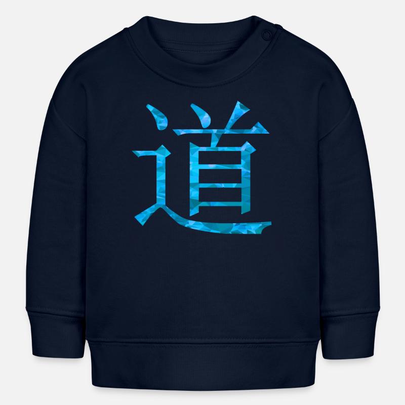 Signe chinois Dao - Sweat bébé bio Stanley/Stella - bleu marine