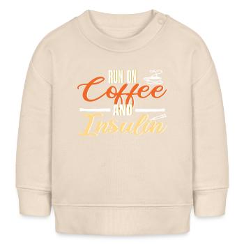 Funny diabetes - Baby Sweatshirt by Stanley/Stella - soft Ecru - Front