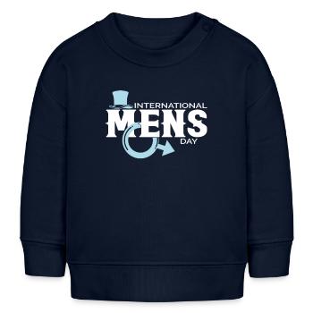 Männertag - Baby Organic Sweatshirt Baby Changer von Stanley/Stella - Navy - Vorne