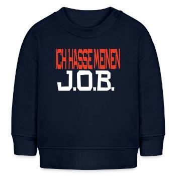 Ich hasse meinen Job - Baby Organic Sweatshirt Baby Changer von Stanley/Stella - Navy - Vorne