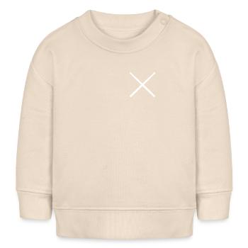 Poche pour baguettes - Sweat bébé bio Stanley/Stella - écru doux - Devant