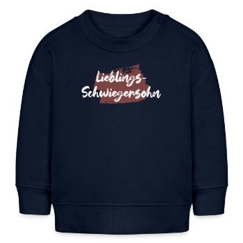Lieblings Schwiegersohn Geschenk Schwiegersöhne - Baby Organic Sweatshirt Baby Changer von Stanley/Stella - Navy - Vorne