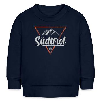 Cadeau Tyrol du Sud Randonnée dans les montagnes du Tyrol du Sud - Sweat bébé bio Stanley/Stella - bleu marine - Devant