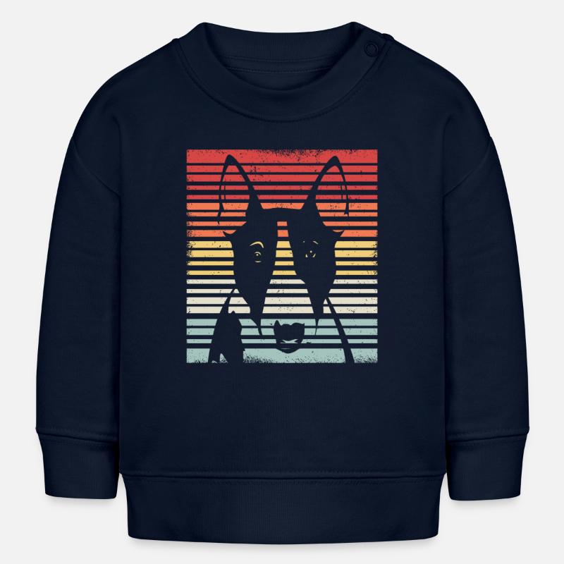 Bull Terrier | Cadeau de propriétaire de chien Bull Terrier - Sweat bébé bio Stanley/Stella - bleu marine