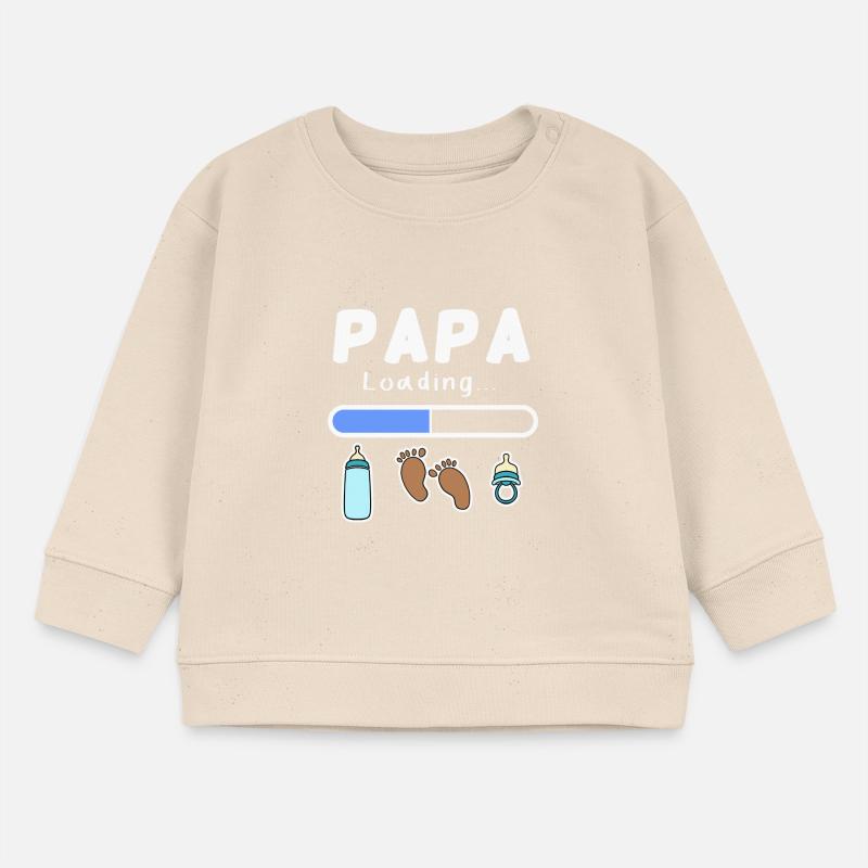 werdender Vater - Papa wird geladen Baby Organic Sweatshirt Baby Changer von Stanley/Stella