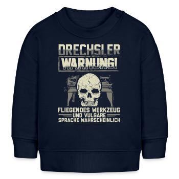 Drechsler | Drechselermeister Drechseln Geschenk - Baby Organic Sweatshirt Baby Changer von Stanley/Stella - Navy - Vorne