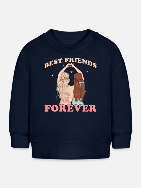 Best Friends forever - Baby Organic Sweatshirt Baby Changer von Stanley/Stella - Navy