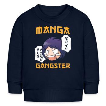 Manga Gangster - Baby Sweatshirt by Stanley/Stella - navy - Front