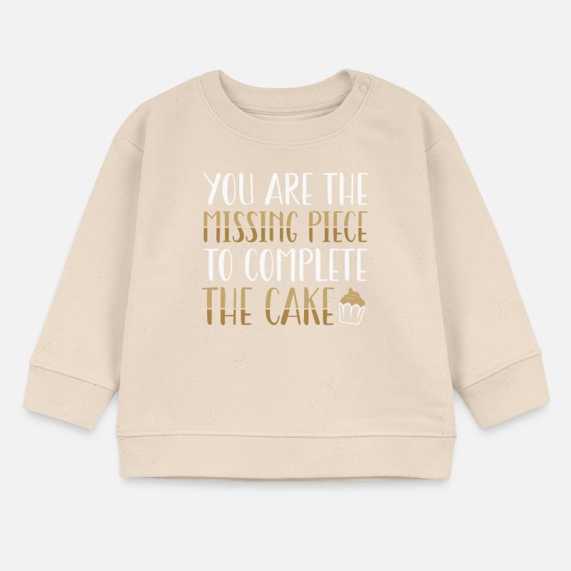 Vous êtes le morceau de gâteau manquant | Tshirt de cuisson Sweat bébé bio Stanley/Stella