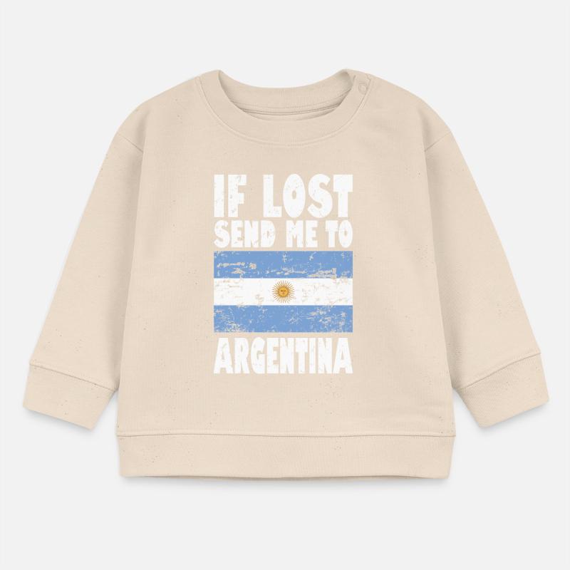 Drapeau de l’Argentine Sweat bébé bio Stanley/Stella