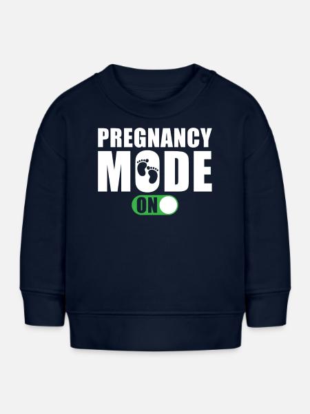 Schwangerschaft Modus Ein - Baby Organic Sweatshirt Baby Changer von Stanley/Stella - Navy