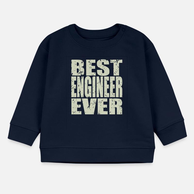 Best Engineer ever Engineer Gift Baby Sweatshirt by Stanley/Stella