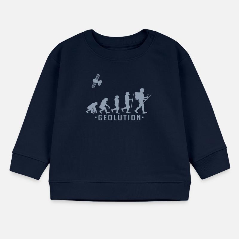 Geocaching evolution Chemise Geolution Sweat bébé bio Stanley/Stella