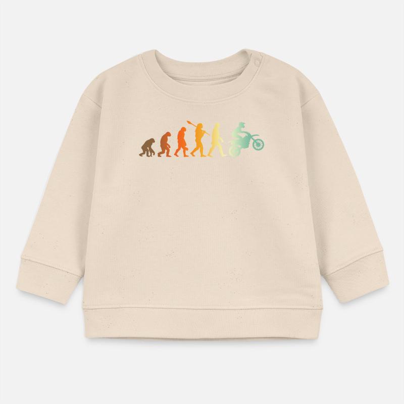 Motocross Biker Evolution Motorcross Baby Sweatshirt by Stanley/Stella