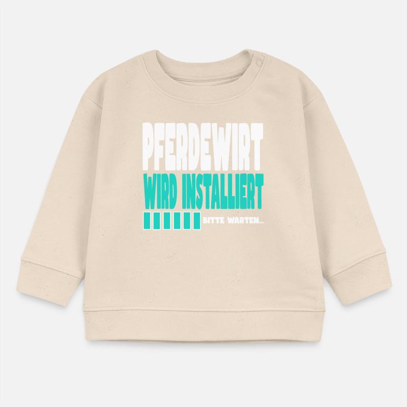Pferdewirt wird installiert Baby Organic Sweatshirt Baby Changer von Stanley/Stella