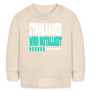 Stahlbauer wird installiert - Baby Organic Sweatshirt Baby Changer von Stanley/Stella - Natur - Vorne
