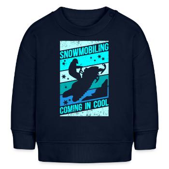 Snowmobile Snowmobile Snowmobile Gift - Baby Sweatshirt by Stanley/Stella - navy - Front