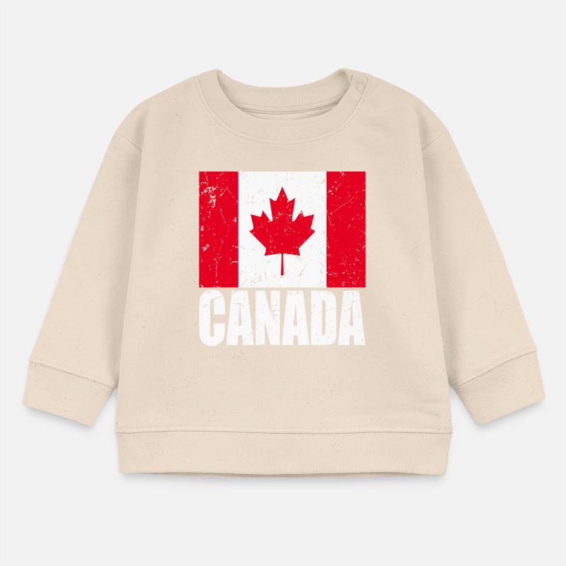 Canada Flag Baby Sweatshirt by Stanley/Stella