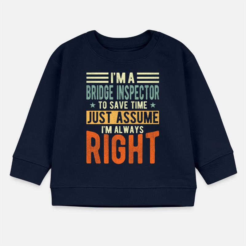 Bridge Inspector Baby Sweatshirt by Stanley/Stella