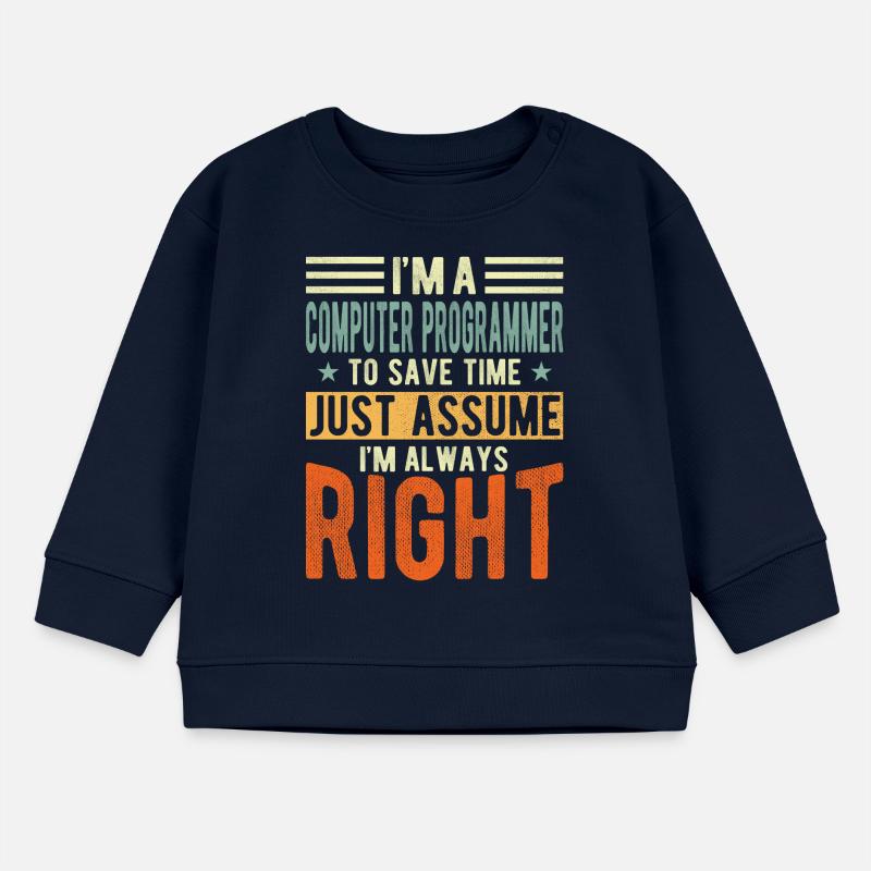 Computerprogrammierer Baby Organic Sweatshirt Baby Changer von Stanley/Stella