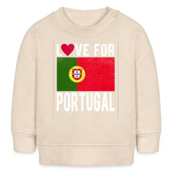 Drapeau du Portugal - Sweat bébé bio Stanley/Stella - écru doux - Devant